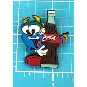 Izzy Mascot USA Olympics 92-93 Coca Cola Sponsor Rubber Lapel Pin Souvenir